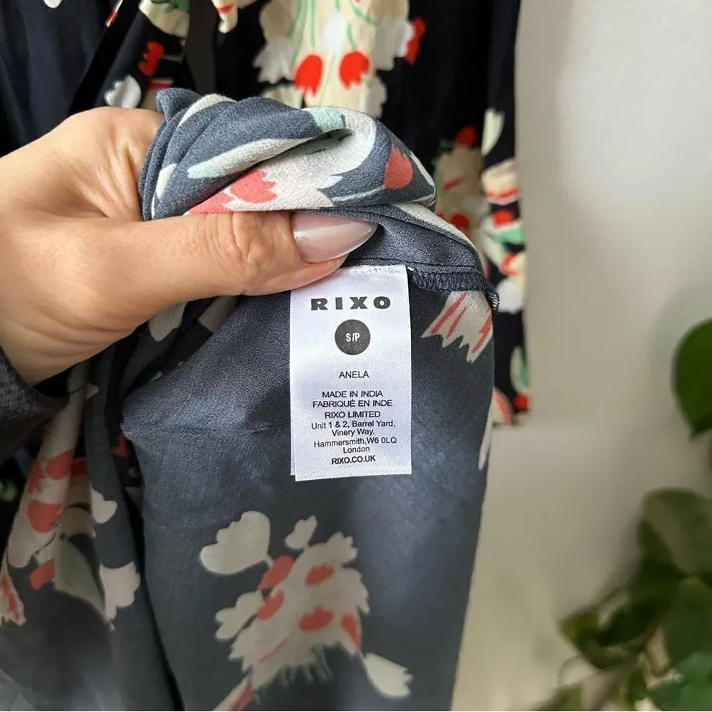 RIXO Anela Floral-Print Crepe Midi Dress - Picture 9 of 9